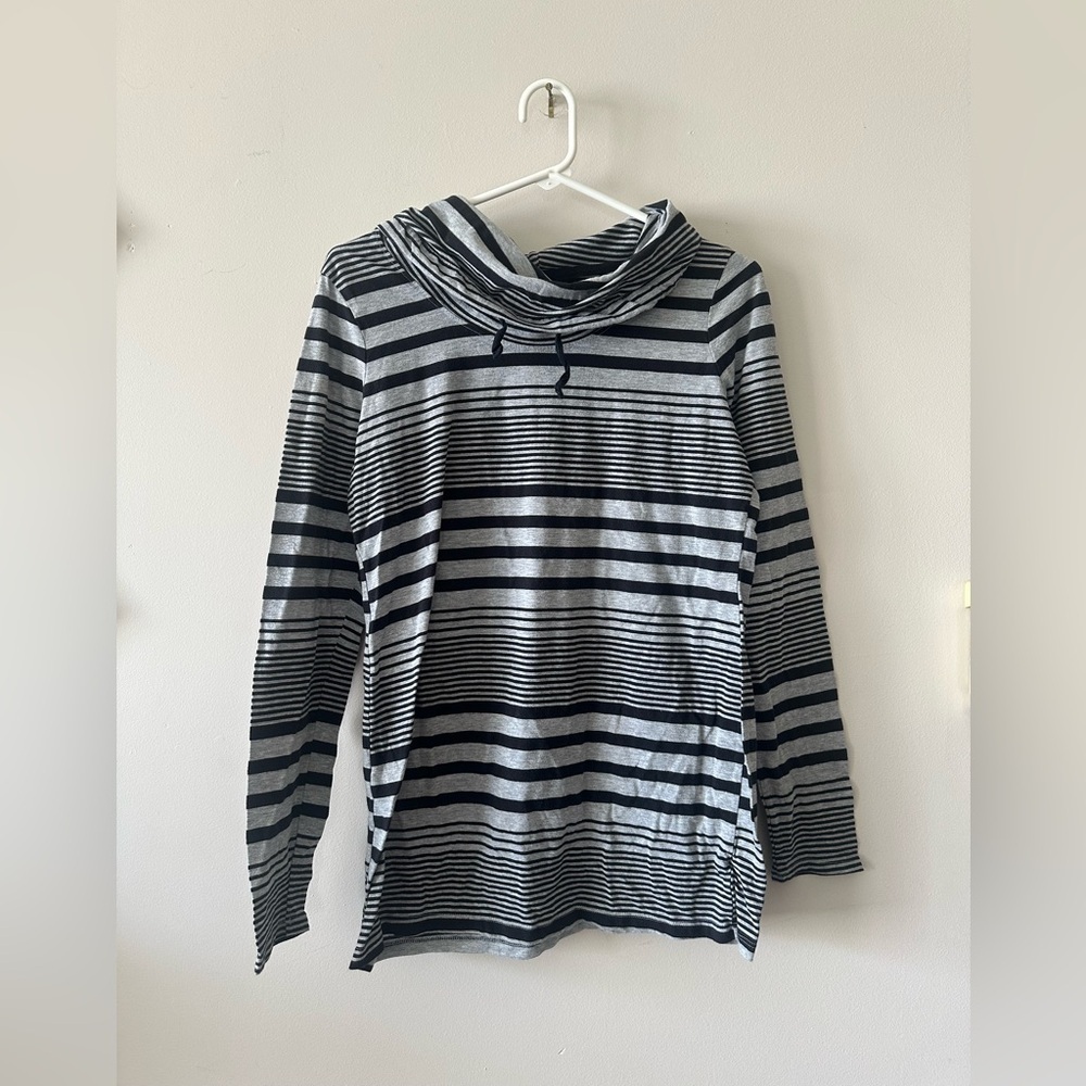 Womens Motherhood Maternity cowl neck shirt M